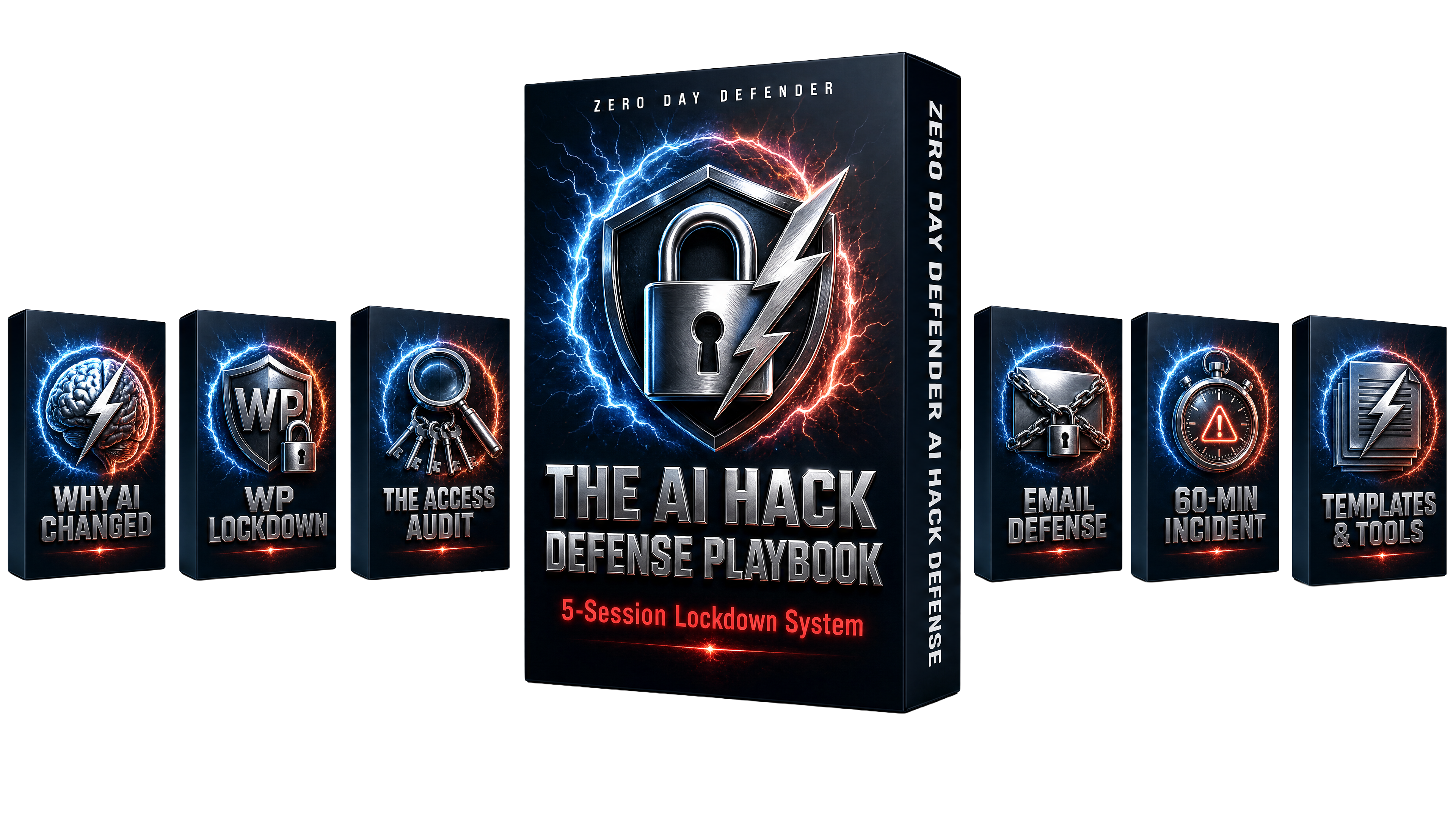 The AI Hack Defense Playbook — Full Funnel Mockup