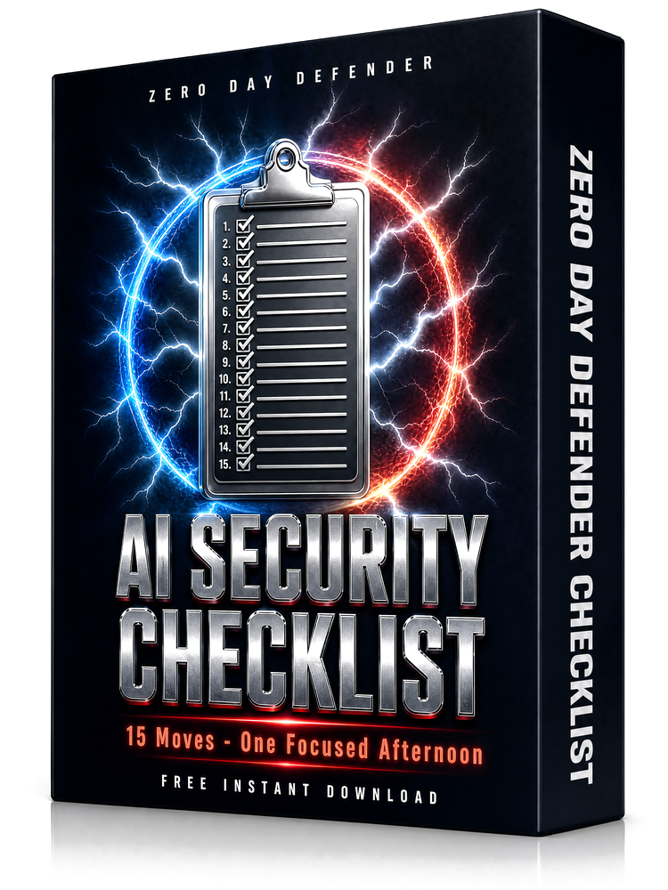 The 15-Point AI Security Checklist — lead magnet mockup